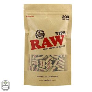 RAW Pre-Rolled Tips - Bag of 200