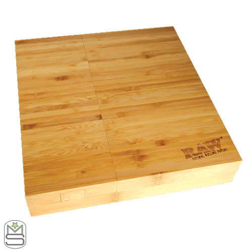 RAW – Triple Flip Bamboo Rolling Tray RAW - Triple Flip Bamboo Rolling Tray