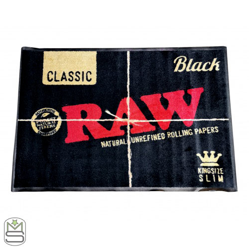 RAW Black Floor Mat – King Size Slim RAW Black Floor Mat - King Size Slim
