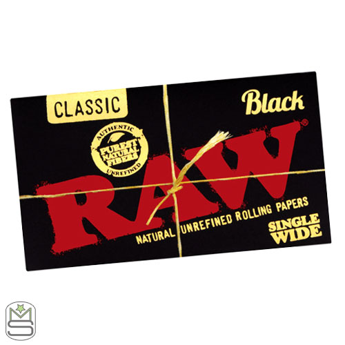 RAW Black Single Wide Double Feed Rolling Papers RAW Black Single Wide Double Feed Rolling Papers