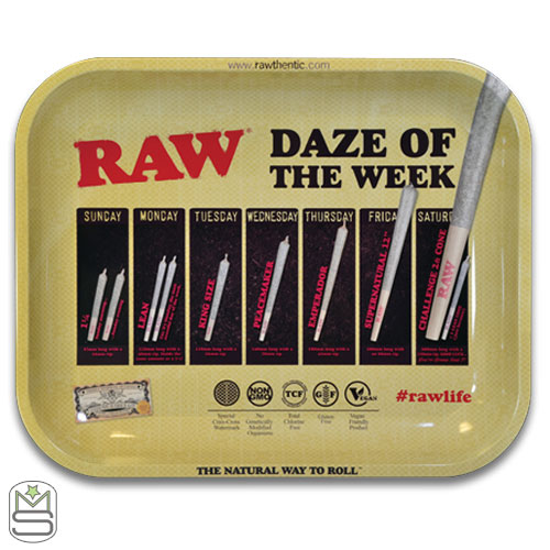RAW Daze Of The Week Rolling Tray RAW Daze Of The Week Rolling Tray
