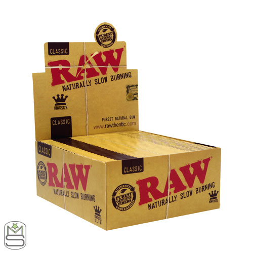 RAW Classic King Size Rolling Papers Box
