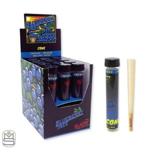 RAW x Blueberry Tree Terpene-Infused King Size Cone